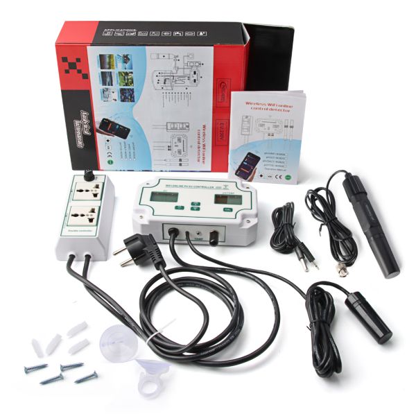 Digital pH Meter with 0-19000us/cm EC Range 0.00-14.00pH Range and 0°-50℃ Temperature Range for Accurate Water Quality Testing