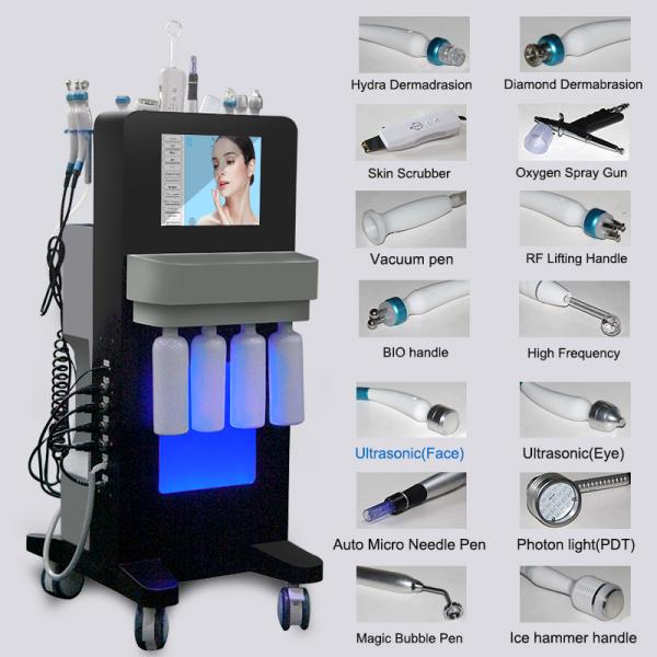 Professional Spa 14in1 Korean Hydra Dermabrasion Facial Machine Hydro H2o2 Bubble Microdermabrasion Facial Machine