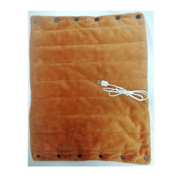 Polyester / Cotton Heated Office Chair Pad  Removable and Washable