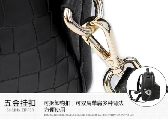 Double Shoulder Texture Travel Womens Backpack Bags Fashion Trend Styling