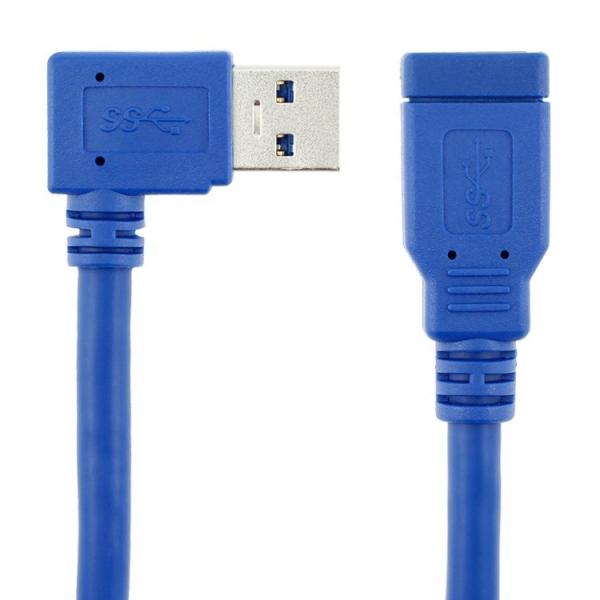 High Speed 5Gbps 90 Degree Right Angle USB 3.0 Type A Male to Female USB 3.0 Extension Cable