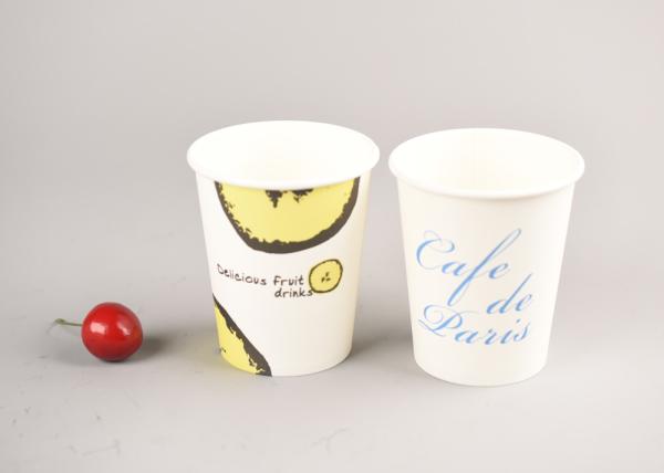 Fruit Water Disposable Paper Takeaway Cups Food Grade With Eco Friendly Materials