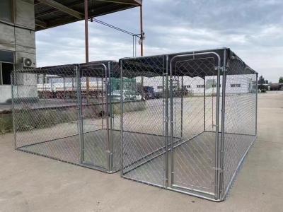 2x3M Chain Link Outdoor Dog Kennel Recinto de trabalho pesado Caixa de metal