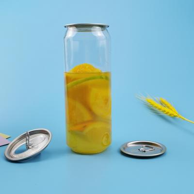 Latas de bebida abertas fáceis do OEM 202# 500ml Plasitc