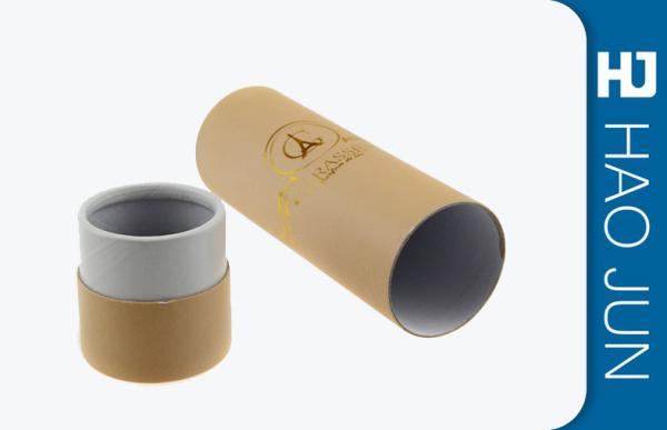 Brown Kraft Cardboard Cylinder Tubes For Glass Bottle Shipping , Eco Friendly