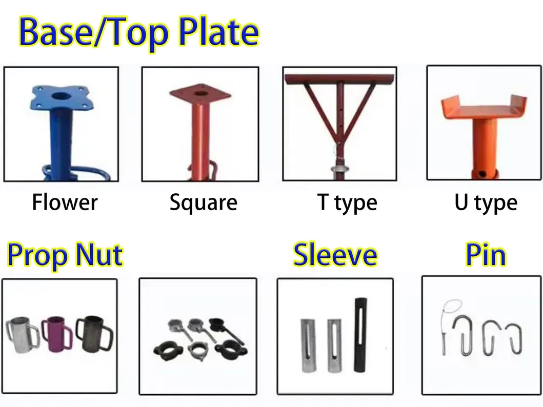 Parties d'échafaudage en métal galvanisé à chaud0