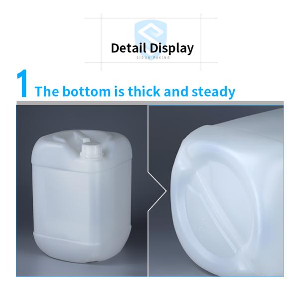 Paint 10L HDPE Container 317mm Screw Plastic Cap Square Plastic Barrels