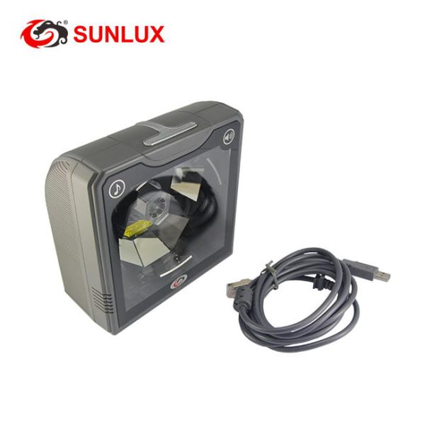 Блок развертки штрихкода лазера настольного ровного черного случая автоматически