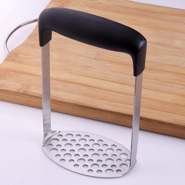Stainless Steel Garlic Press Manual Kitchen Gadget Mashed Potato Masher Modern