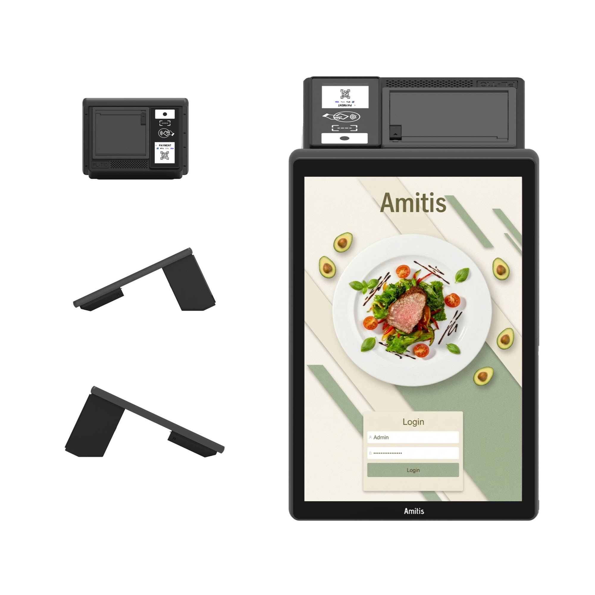 Interactive Checkout POS Terminal With Printer Android 13 Interface For Retail