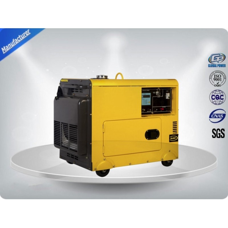 4.5kva Silent Diesel Generator For  Home Use 3 Phase Portable Generator Set 72 dB With Digital Panel , Silent Frame