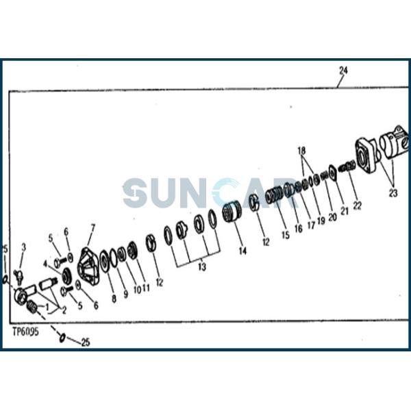 AR105637 DEERE Boom Cylinder Service Kit For Excavator 890A