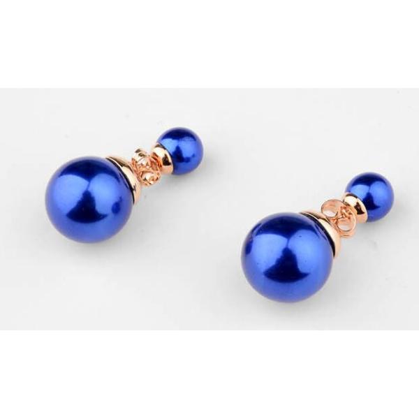 Italina. Regent Korean fashion jewelry earrings sided pearl sweet wind