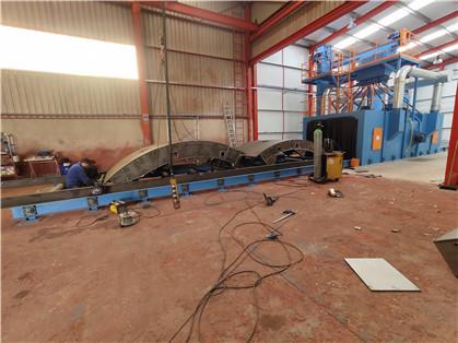 Inlet Width 1600mm H Beam Shot Blasting Machine Cleaning Steel Plate