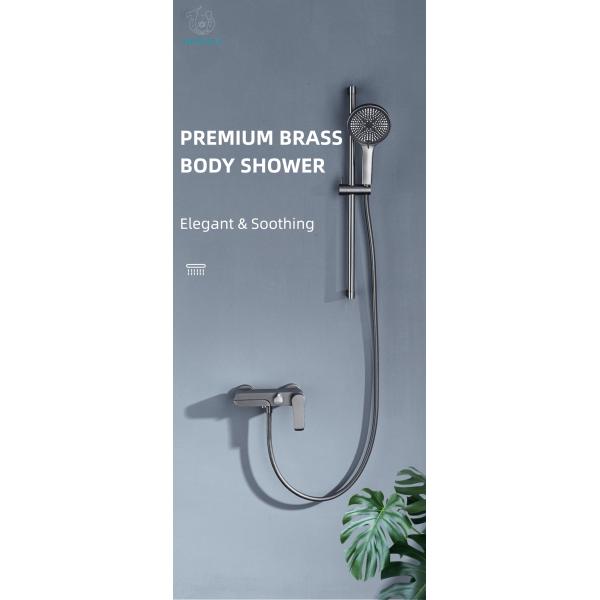 Hotel Grade Bathtub Exposed Wall Mount Shower Faucet External Mixer Shower
