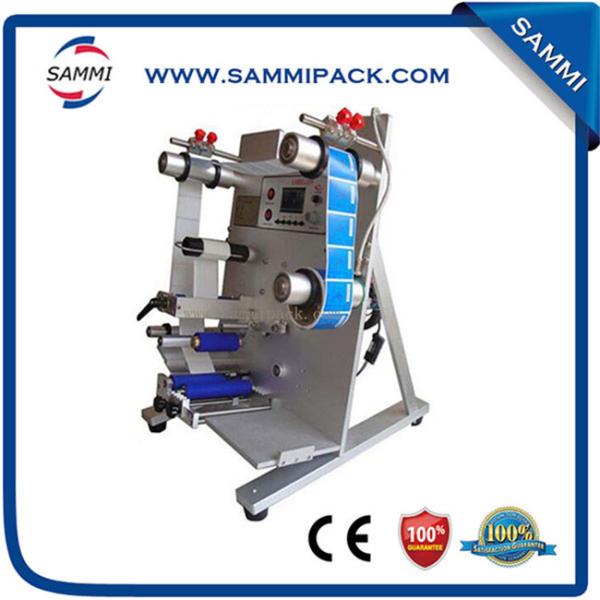 Semi Automatic Vertical Round Bottle Labeler With Date Coding Function