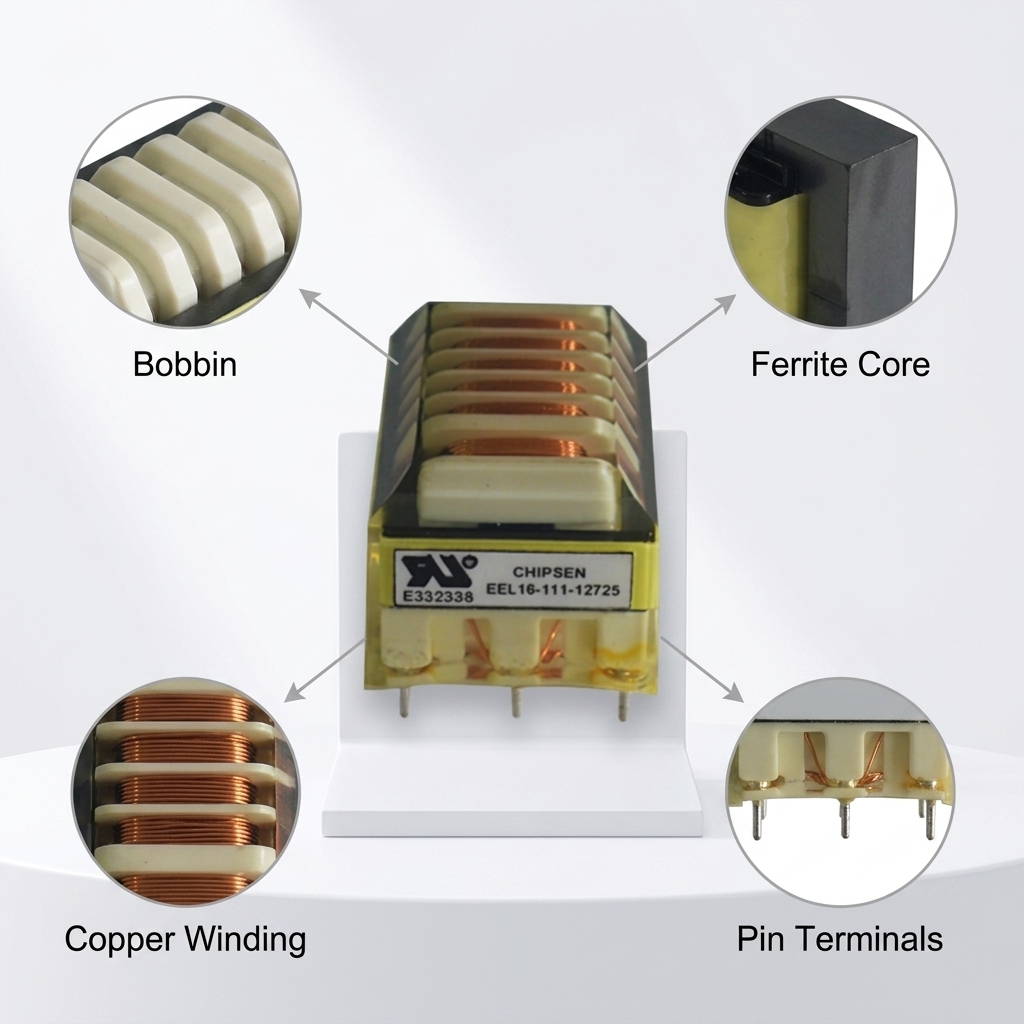 24V To 85V Step Up Transformer High Frequency Flyback Transformer For LED UPS
