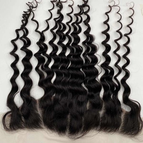 13x4 Customized 20A Natural Hairline Super Thin HD Lace Frontal Loose Deep 100% Brazilian Human Hair Extensions