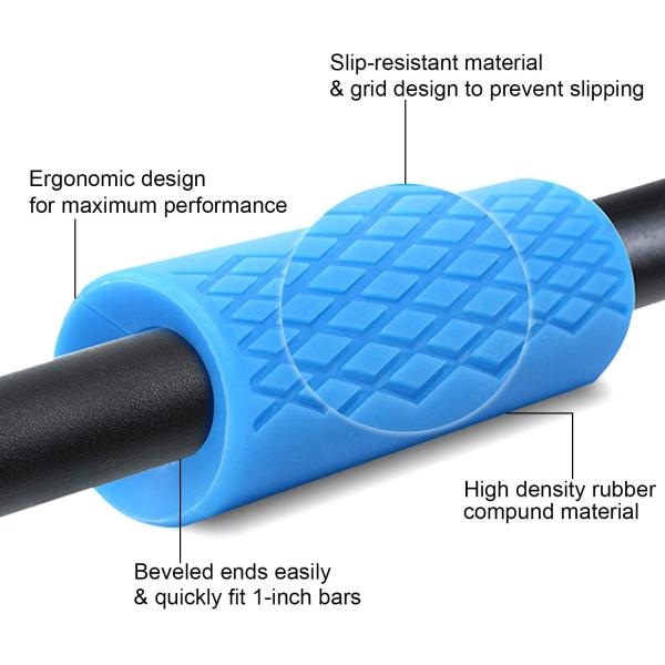 Rubber Anti Slip Weightlifting Silicone Barbell Thick Bar Grip