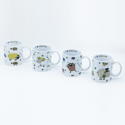 Dia 7.1*7cm 8.3cmH 230ml Irish coffee mug Wholesale with decal fired for