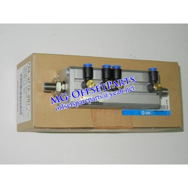 7643712201, 764-3712-201, SMC CQSKB25D-W1966-XC10, KOMORI LS-40 MACHINE AIR CYLINDER, KOMORI ORIGINAL NEW PARTS