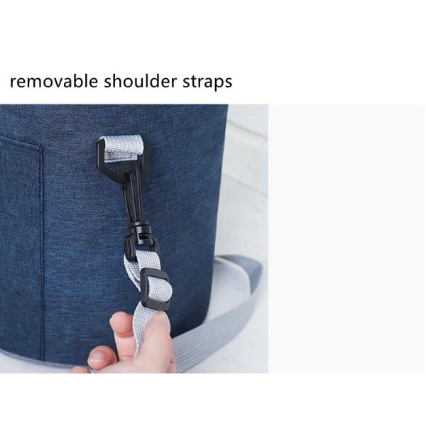 Adjustable Shoulder Strap Insulated Reusable Lunch Bag for Women Allover Print Food