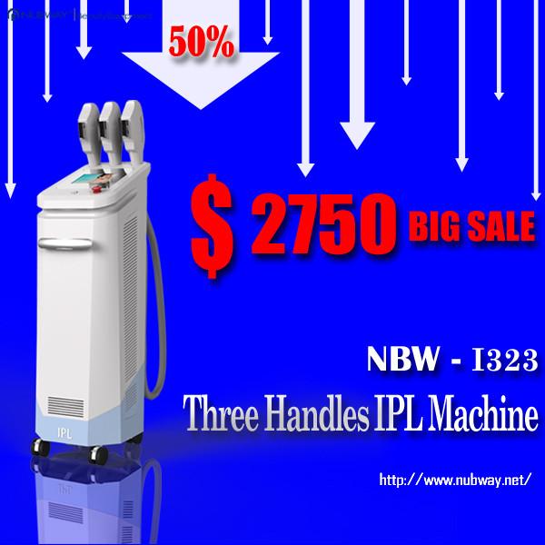 Lowest best Prices ever!! 50% discounts! best 3 handles IPL acne removal device supplier