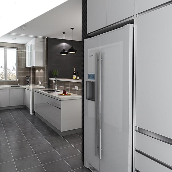 CE Custom Luxury Kitchen Furniture , Flat Pack Kitchen Cabinet