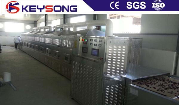 Continous Tunnel Food Drying Machine Full Automatic 380V For Leaves Flowers