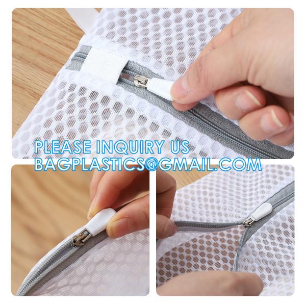 Mesh Laundry Bags for Delicates with Premium Zipper, Travel Storage Organize Bag, Clothing Washing Bags