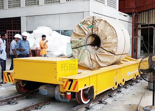 Shipyard Transport Flat Bed 60 Tons Electric Transfer Cart for Handling Steel Plates