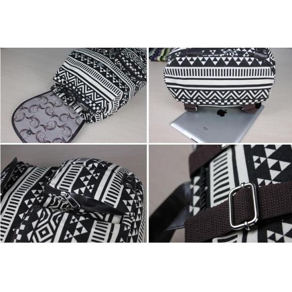 European and American cloth national wind shoulders rucksack diamond owl pattern leisure travel
