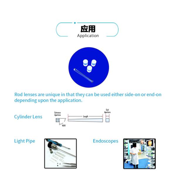 20 мм 100 мм водонепроницаемый цилиндрический кварцевый стеклянный стержень