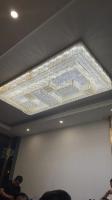 Pureté Crystal Square Customized Pendant Lamp pour le salon et le haut grenier