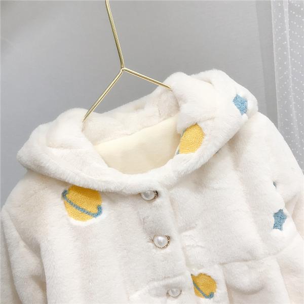 Cute Rabbit Ear Childrens Winter Jackets Children'S Outdoor Jackets For Toddler Girls