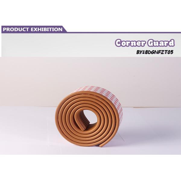 Brown Baby Safety Corner Guards , Child Safety Corner Cushions SGS Certification