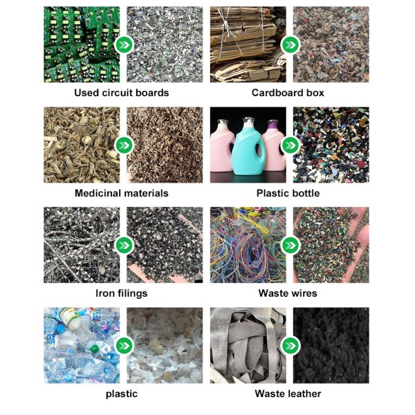 Laboratory Mini Shredder Branch and Rope Shredder Small Two-Phase Electric Metal and Plastic Shredder