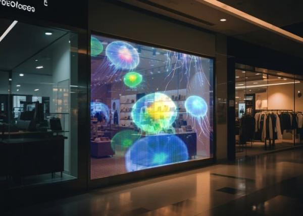 High Definition P8 LED Transparent Film Screen RGB DC5V for Indoor Video Wall With Easy Installation