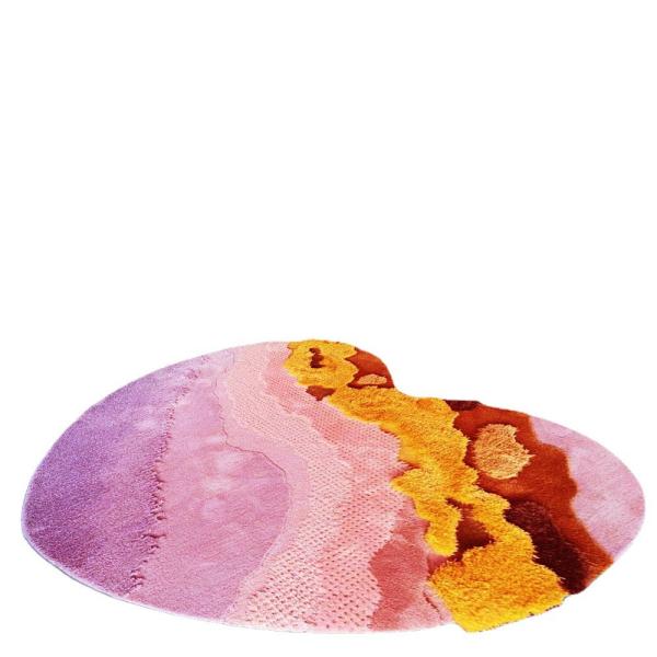 Irregular Wool Living Room Floor Carpets 1000*830mm Floor Carpet Rug