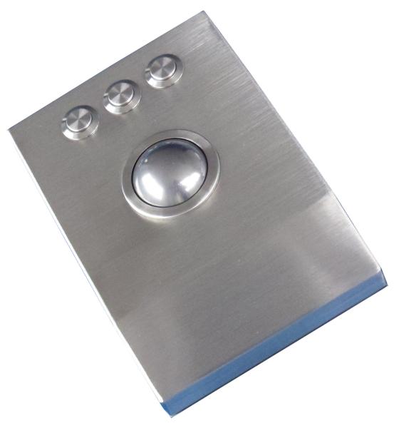 Trackball de aço inoxidável do laser do desktop 38mm do metal áspero com definição de 1200 DPI