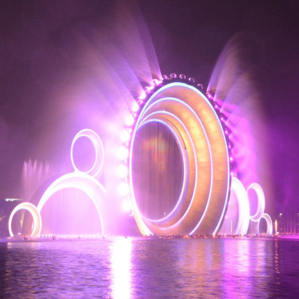 Floating Garden Musical Fountain High Spray Hotel Signal Control