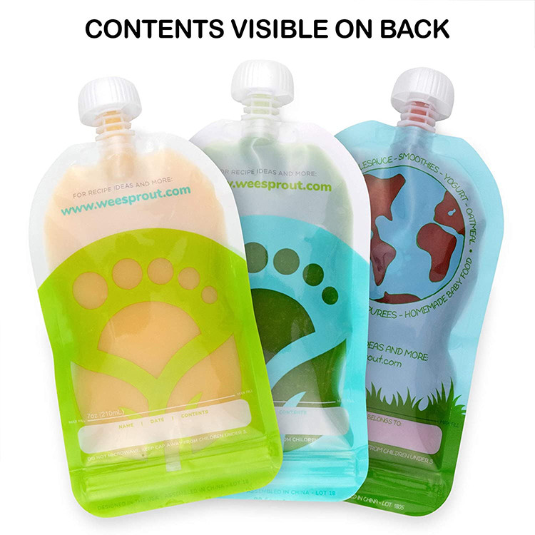 Мешки Spout хранения 100ml Eco детского питания дружелюбные стоя Squeezable