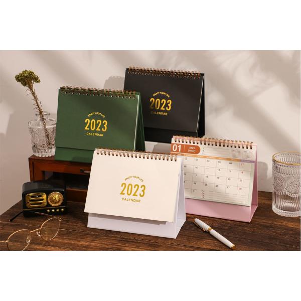 Embossing Debossing Monthly Wall Calendars Custom 365 Days Desk Advent Calendar