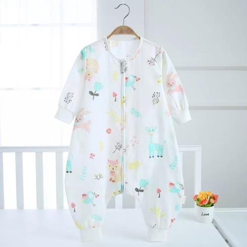 Wearable Organic Cotton Muslin Fabric 100 Organic Transition Sleeping Bag OCMF 010