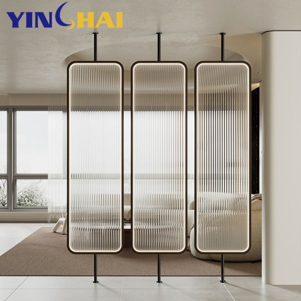 Customized Stainless Steel Screen Partition Rotatable Metal Room Divider Panels For Living Room