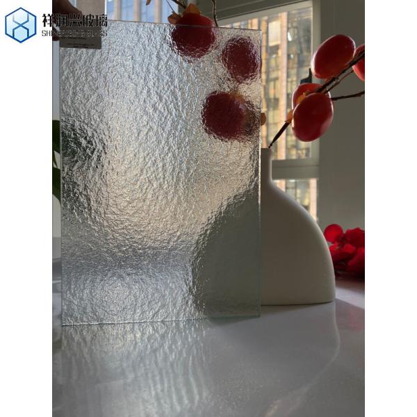 Ultra Clear Tinted Stream Pattern Glass Textured Cabinet and Door Glass Pane Design