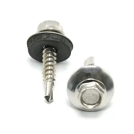 Built-In Drill Point Thin Gauge to Heavy Plate Faster Project Completion Hex Washer for Power Tools Case-Hardened Tip
