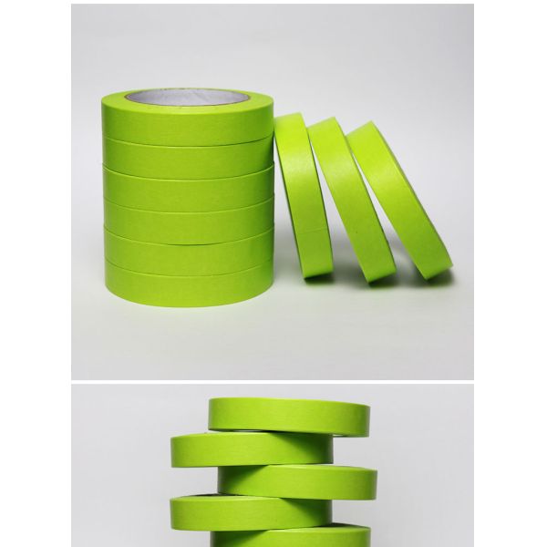 Performance Green Masking Tape for Automotive Repair and Painting Applications High Quality Adhesive Tape