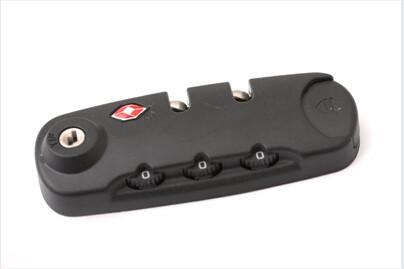 3-digit TSA luggage zipper lock