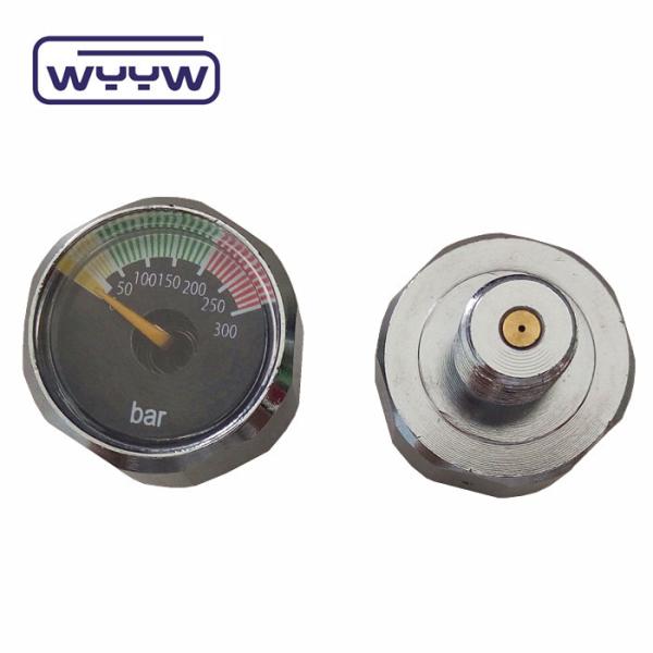 Amazon Venda Quente 20mm Negro Mini Medidor de Pressão Digital 4000psi 6000psi 1/8NPT Micro Medidor Manômetro para Paintball PCP Air